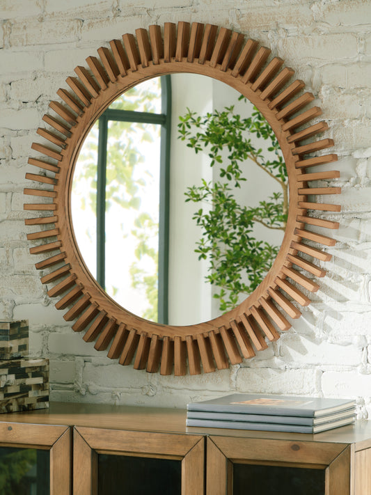 Bradenton Furniture Outlet - Ashley Furniture - Tedwell Mirror - Accent Mirror / Brown - A8010410
