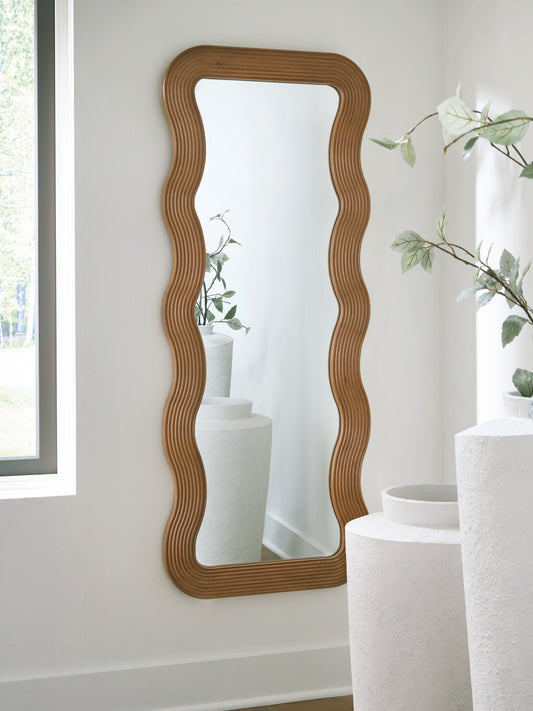 Bradenton Furniture Outlet - Ashley Furniture - Ellisonville Mirror - Floor Mirror / Brown - A8010413