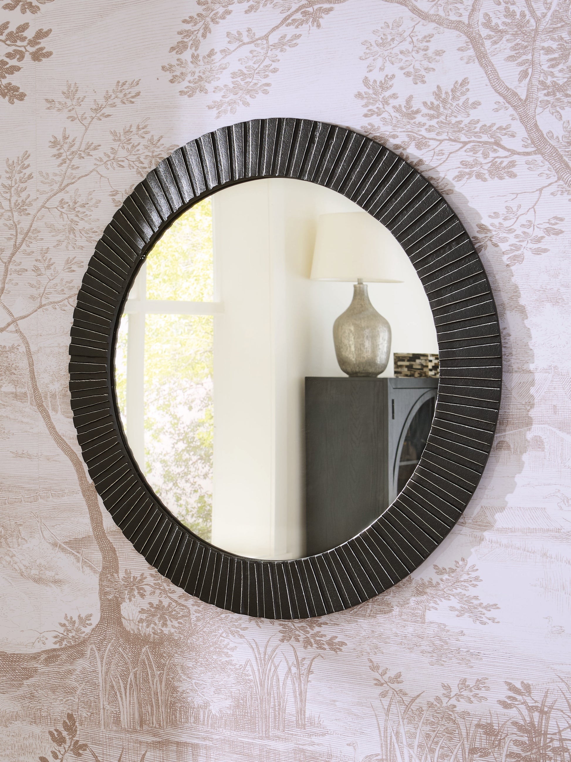 Bradenton Furniture Outlet - Ashley Furniture - Ozias Mirror - Accent Mirror / Black - A8010417