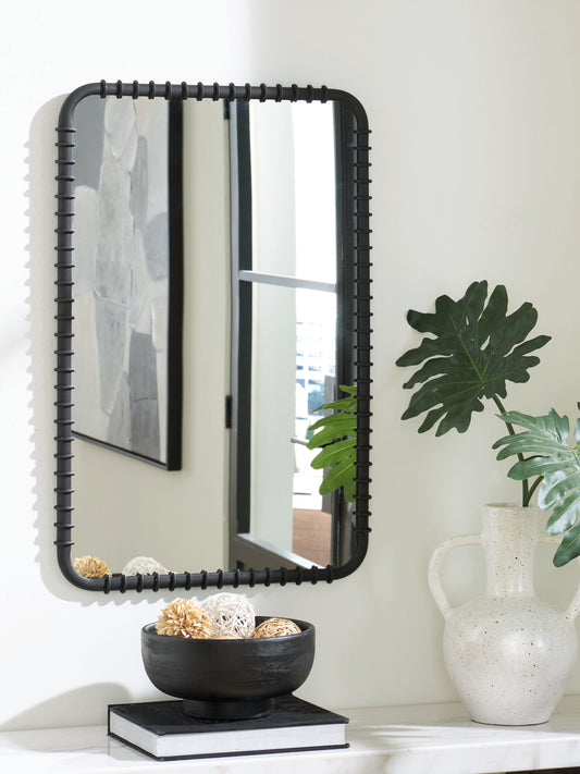 Bradenton Furniture Outlet - Ashley Furniture - Judlow Mirror - Accent Mirror / Black - A8010419