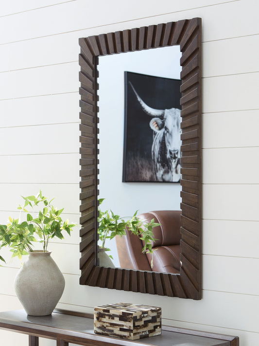 Bradenton Furniture Outlet - Ashley Furniture - Advin Mirror - Accent Mirror / Dark Brown - A8010428