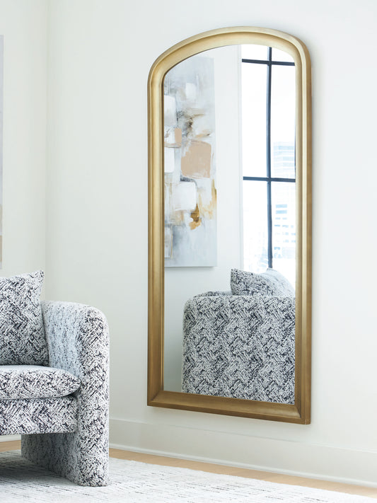 Bradenton Furniture Outlet - Ashley Furniture - Fintan Mirror - Floor Mirror / Gold Finish - A8010436