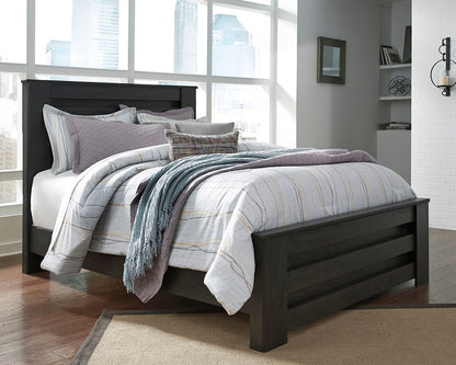 Bradenton Furniture Outlet - Ashley Furniture - Brinxton Bedroom - Queen Panel Bed / Charcoal - B249B2