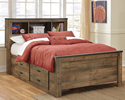 Bradenton Furniture Outlet - Ashley Furniture - Trinell Bedroom - Full Panel Bed with 2 Storage Drawers / Brown - B446B10