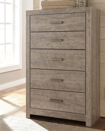 Bradenton Furniture Outlet - Ashley Furniture - Culverbach Bedroom - Five Drawer Chest / Gray - B070-46