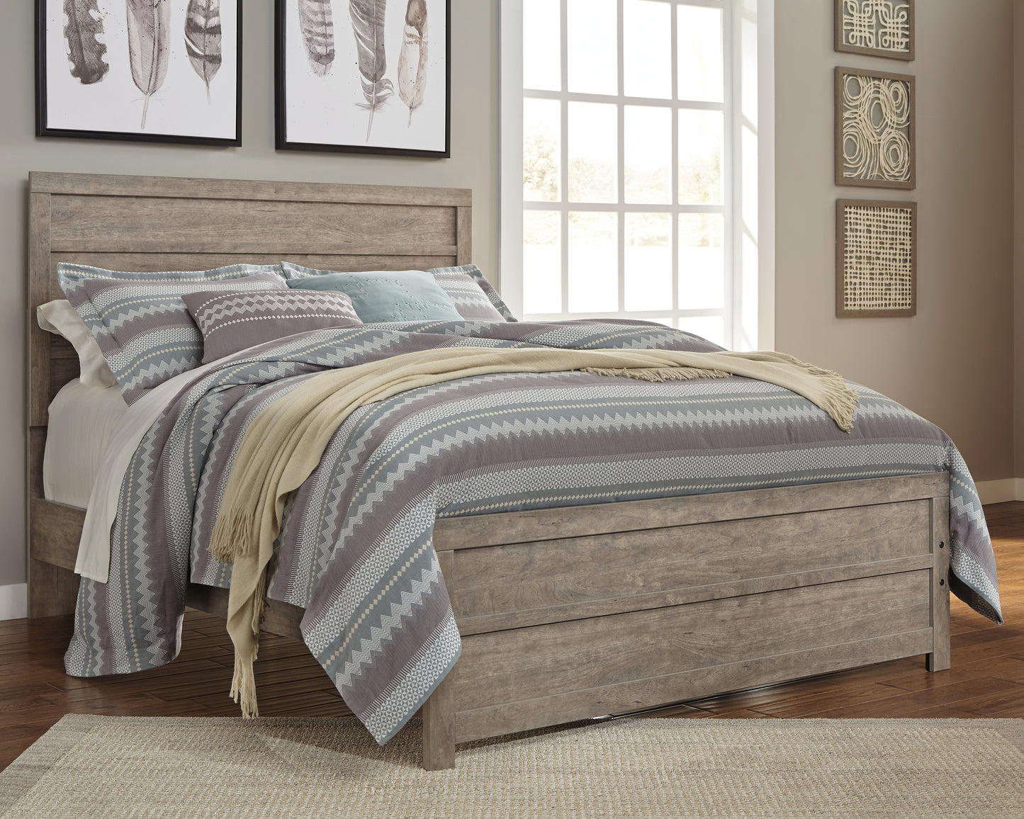 Bradenton Furniture Outlet - Ashley Furniture - Culverbach Bedroom - Queen Panel Bed / Gray - B070B8