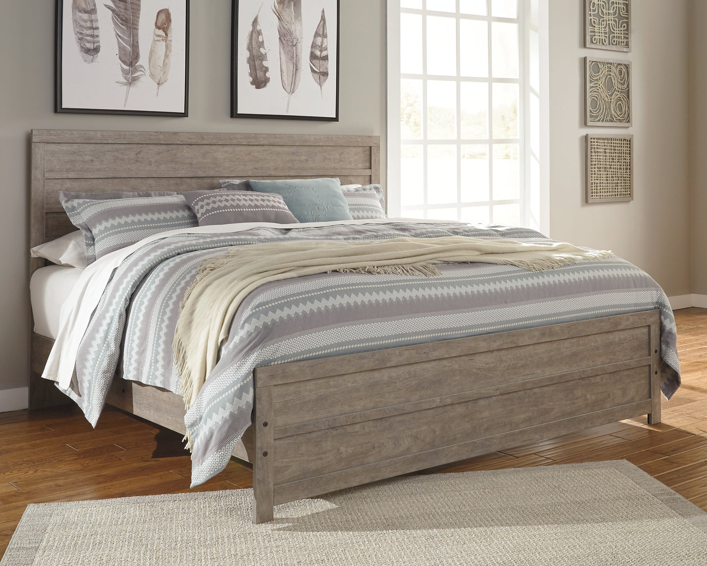 Bradenton Furniture Outlet - Ashley Furniture - Culverbach Bedroom - King Panel Bed / Gray - B070B10