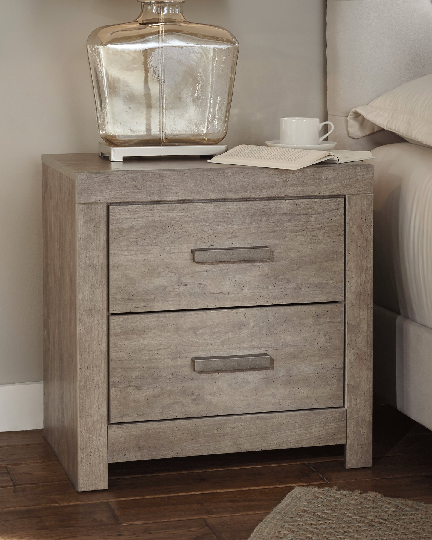Bradenton Furniture Outlet - Ashley Furniture - Culverbach Bedroom - Two Drawer Night Stand / Gray - B070-92