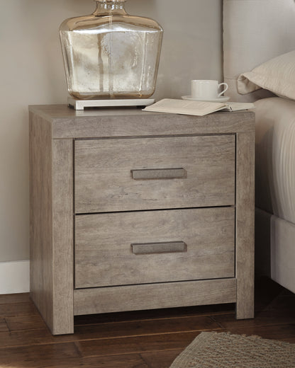 Bradenton Furniture Outlet - Ashley Furniture - Culverbach Bedroom - Two Drawer Night Stand / Gray - B070-92