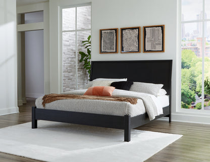 Bradenton Furniture Outlet - Ashley Furniture - Danziar Bedroom - King Panel Bed / Black - B1013B10