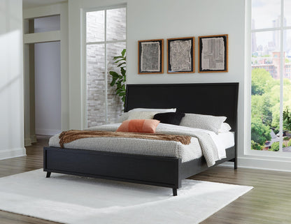 Bradenton Furniture Outlet - Ashley Furniture - Danziar Bedroom - King Panel Bed / Black - B1013B7