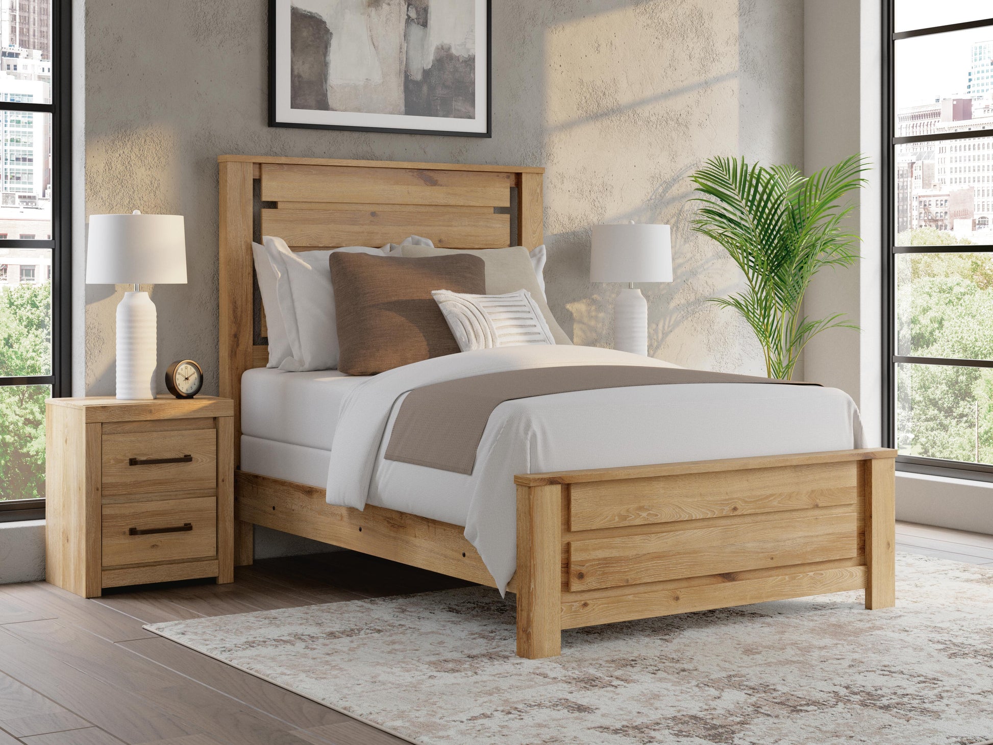 Bradenton Furniture Outlet - Ashley Furniture - Brozmont Bedroom - Full Panel Bed - B1045B8