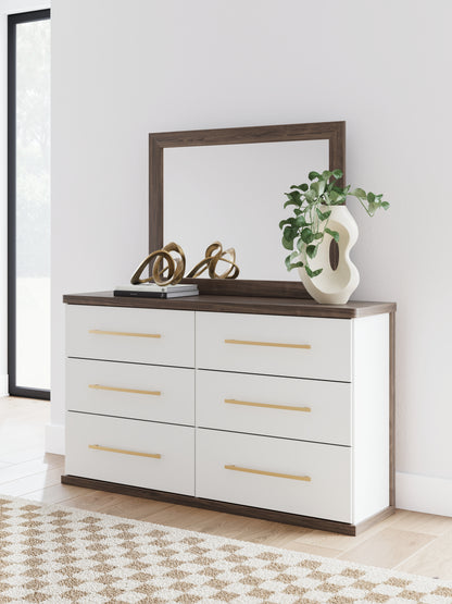 Bradenton Furniture Outlet - Ashley Furniture - Kendanport Bedroom - Dresser and Mirror / Brown - PCB1108B1
