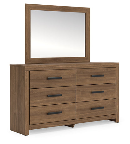 Bradenton Furniture Outlet - Ashley Furniture - Broachmyn Bedroom - Dresser and Mirror / Auburn - PCB1116B1