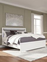 King Upholstered Panel Bed