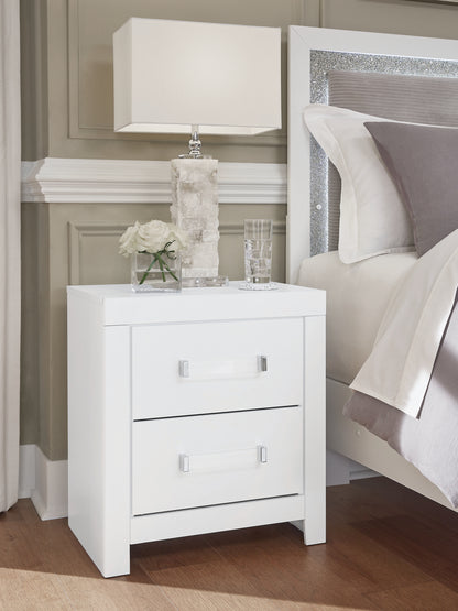 Bradenton Furniture Outlet - Ashley Furniture - Maeling Bedroom - Two Drawer Night Stand / White - PCB1119-92