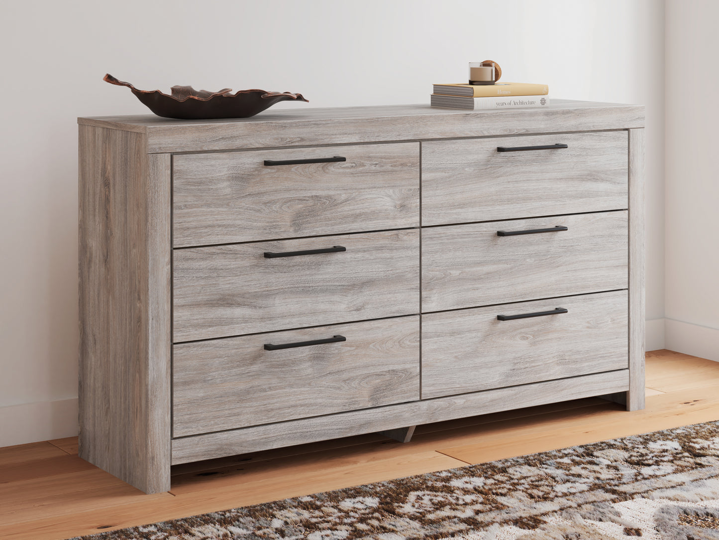 Bradenton Furniture Outlet - Ashley Furniture - Broachmyn Bedroom - Six Drawer Dresser / Gray - PCB1120-31