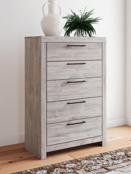 Bradenton Furniture Outlet - Ashley Furniture - Broachmyn Bedroom - Five Drawer Chest / Gray - PCB1120-46
