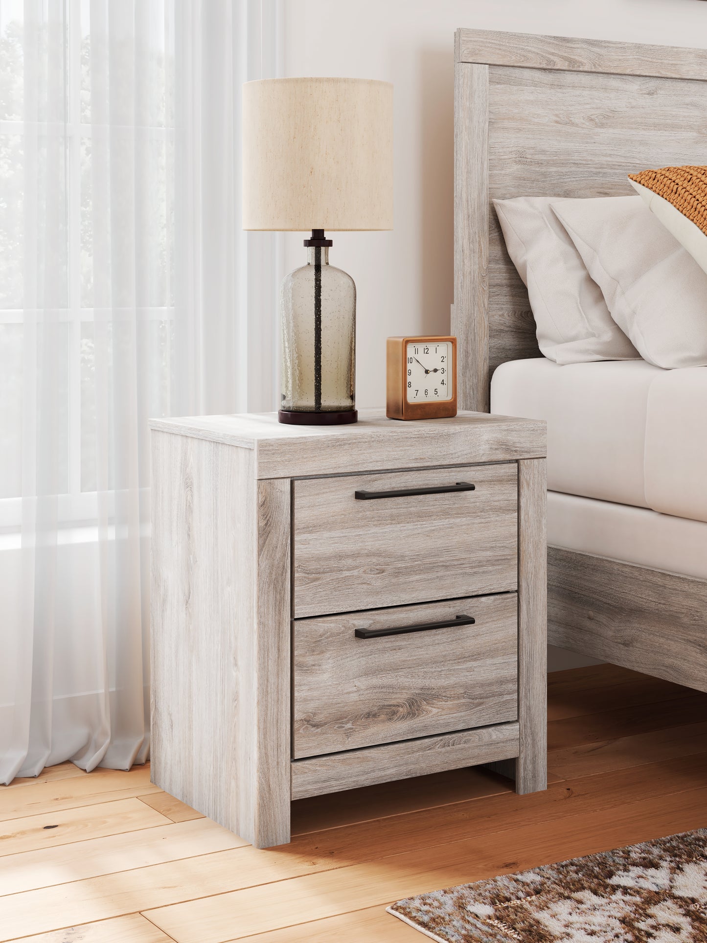 Bradenton Furniture Outlet - Ashley Furniture - Broachmyn Bedroom - Two Drawer Night Stand / Gray - PCB1120-92