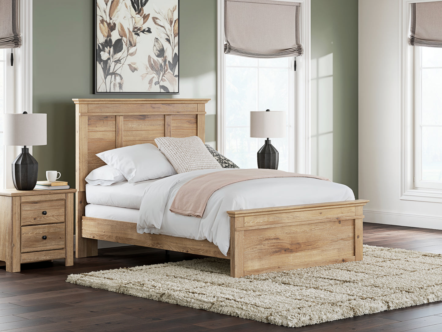 Bradenton Furniture Outlet - Ashley Furniture - Makidern Bedroom - Full Panel Bed / Tan - PCB1170B19