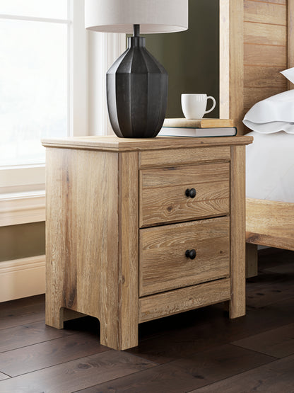 Bradenton Furniture Outlet - Ashley Furniture - Makidern Bedroom - Two Drawer Night Stand / Tan - PCB1170-92