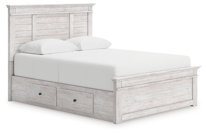 Bradenton Furniture Outlet - Ashley Furniture - Makidern Bedroom - Queen Panel Storage Bed - PCB1171B7