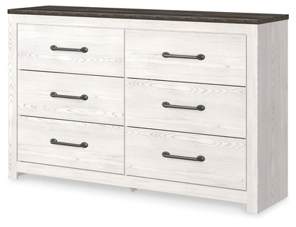 Bradenton Furniture Outlet - Ashley Furniture - Gerridan Bedroom - Six Drawer Dresser / White/Gray - B1190-31