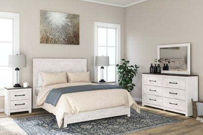 Bradenton Furniture Outlet - Ashley Furniture - Gerridan Bedroom - Two Drawer Night Stand / White/Gray - B1190-92