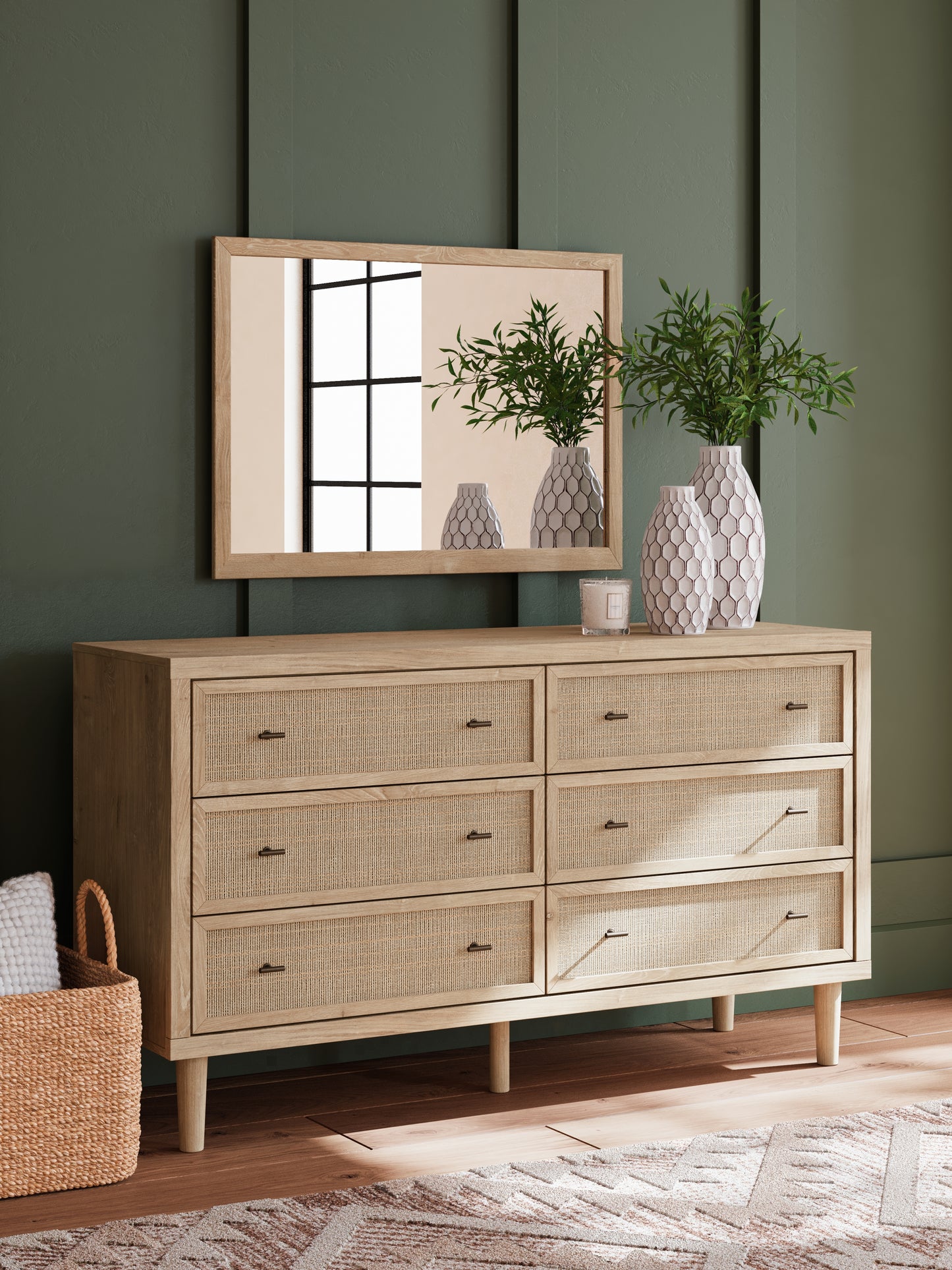 Bradenton Furniture Outlet - Ashley Furniture - Cielden Bedroom - Dresser and Mirror / Two-tone - B1199B1