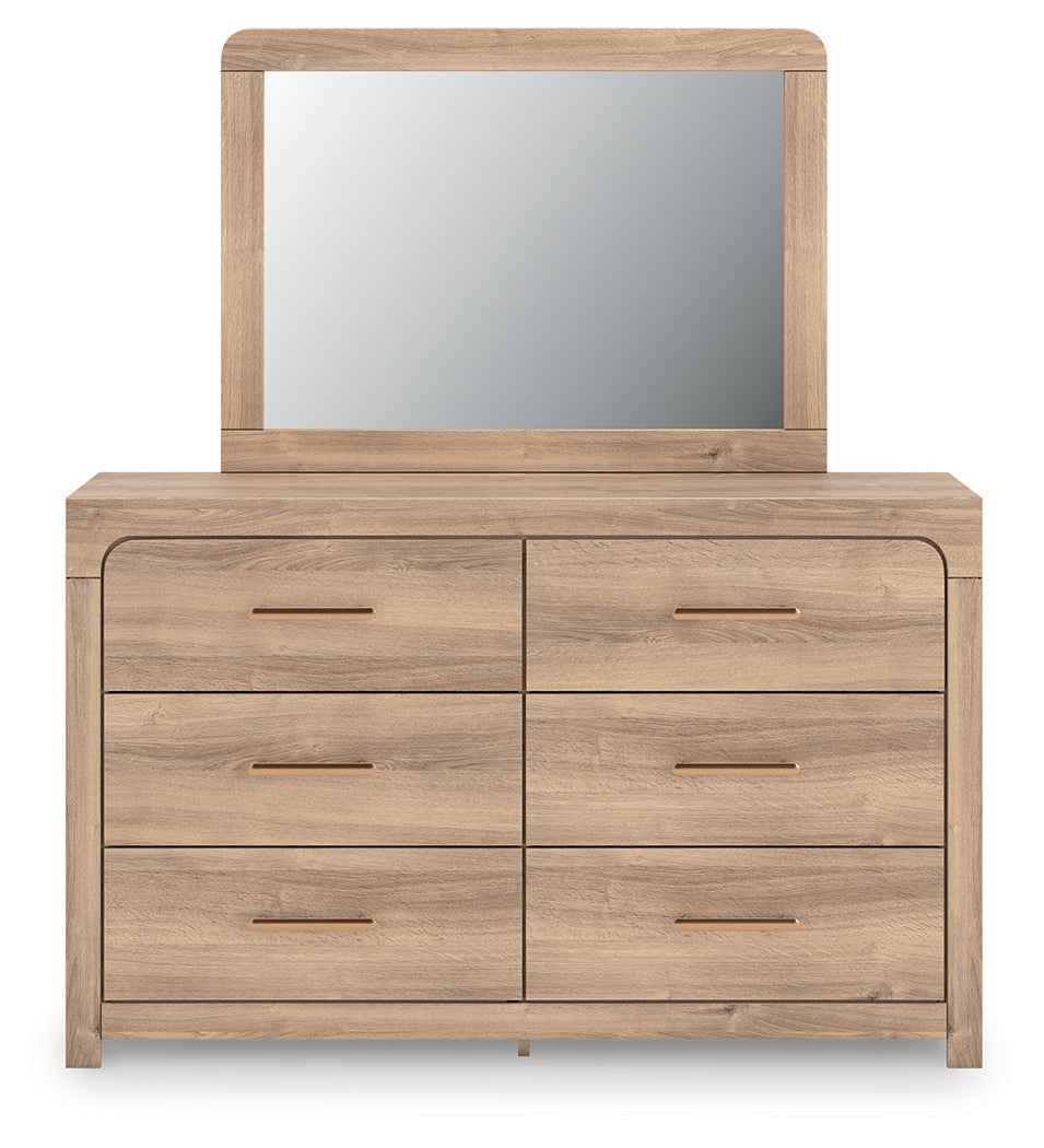 Bradenton Furniture Outlet - Ashley Furniture - Kinlanni Bedroom - Dresser and Mirror / Tan - PCB1360B1