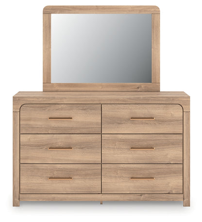 Bradenton Furniture Outlet - Ashley Furniture - Kinlanni Bedroom - Dresser and Mirror / Tan - PCB1360B1