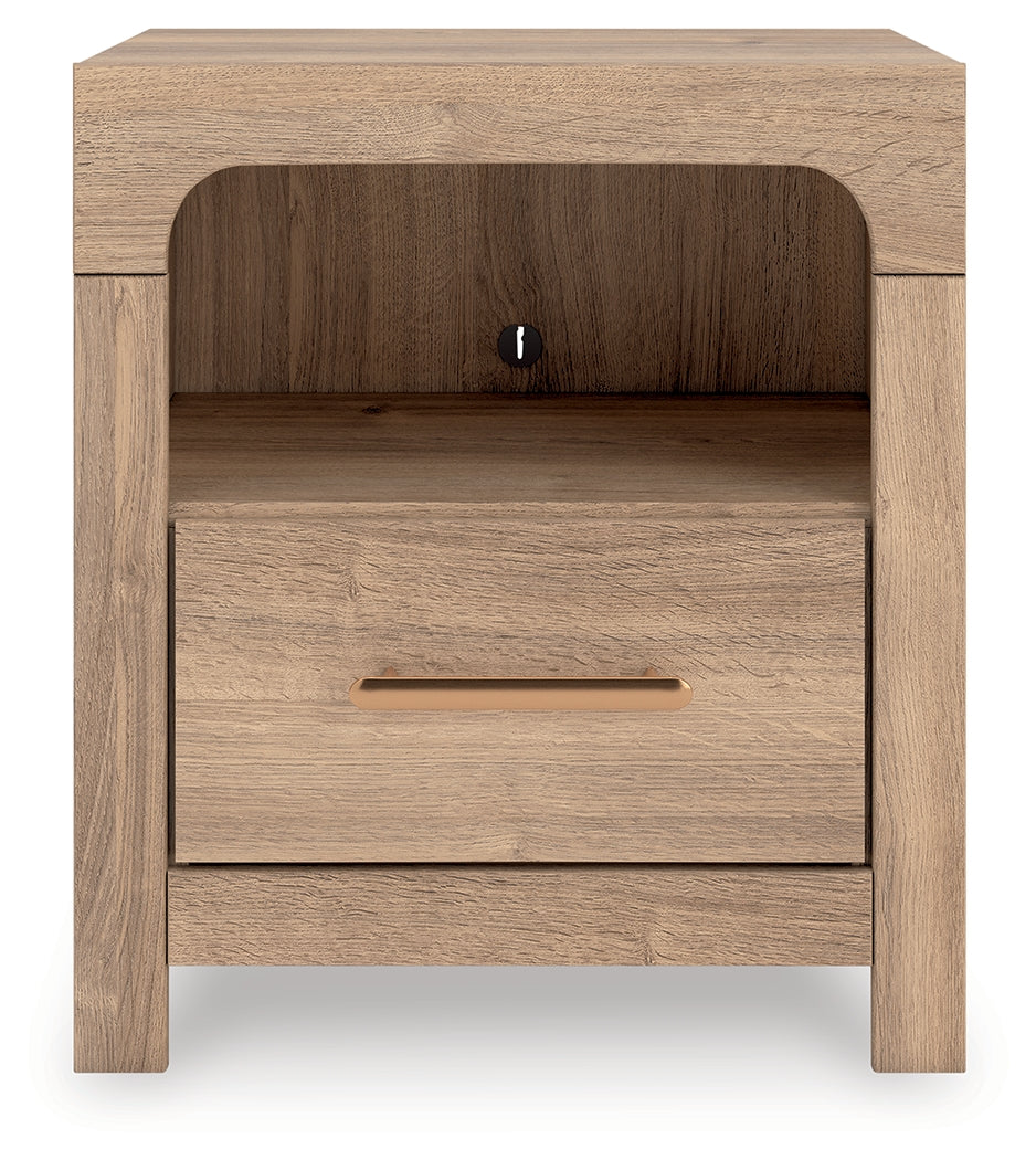 Bradenton Furniture Outlet - Ashley Furniture - Kinlanni Bedroom - One Drawer Night Stand / Tan - PCB1360-91