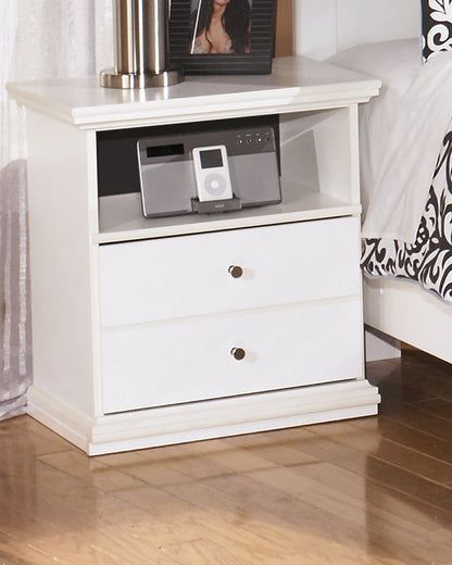 Bradenton Furniture Outlet - Ashley Furniture - Bostwick Shoals Bedroom - One Drawer Night Stand / White - B139-91