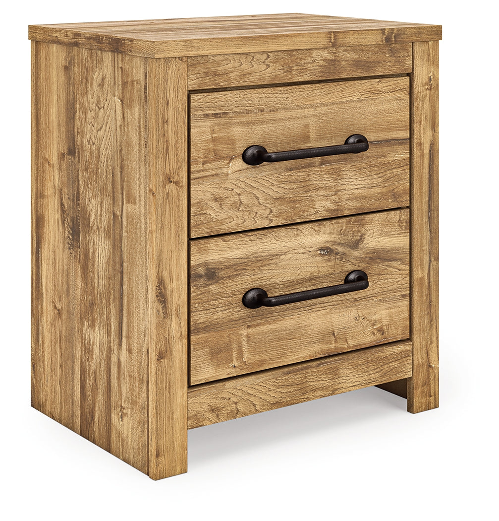 Bradenton Furniture Outlet - Ashley Furniture - Maystonna Bedroom - Two Drawer Night Stand / Brown - PCB1580-92