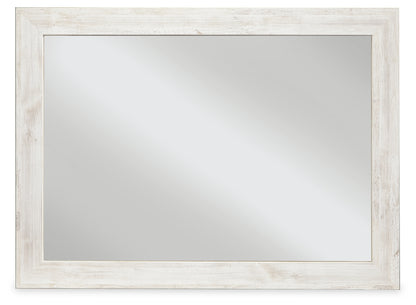 Bradenton Furniture Outlet - Ashley Furniture - Paxberry Bedroom - Bedroom Mirror / Whitewash - B181-36