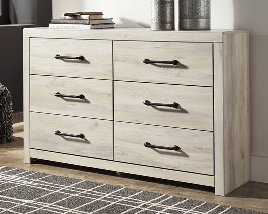Bradenton Furniture Outlet - Ashley Furniture - Cambeck Bedroom - King Panel Bed with 4 Storage Drawers / Whitewash - B192B27
