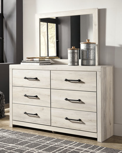 Bradenton Furniture Outlet - Ashley Furniture - Cambeck Bedroom - Dresser and Mirror / Whitewash - B192B1
