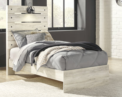 Bradenton Furniture Outlet - Ashley Furniture - Cambeck Bedroom - Twin Panel Bed / Whitewash - B192B2