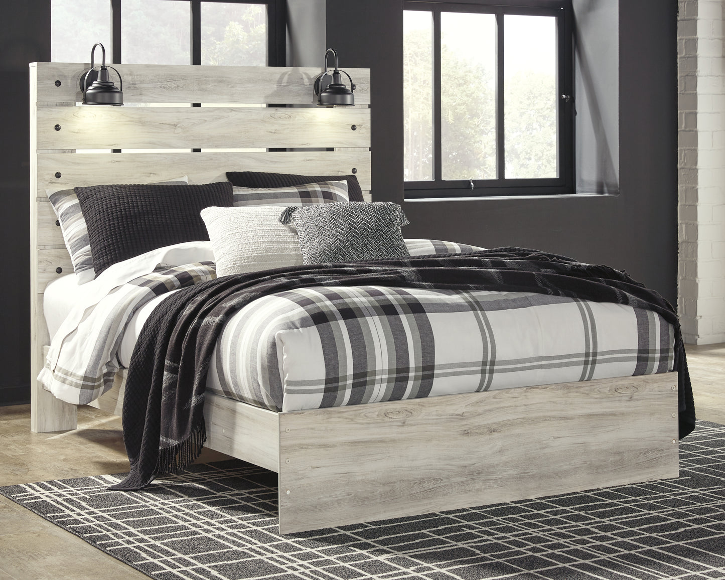 Bradenton Furniture Outlet - Ashley Furniture - Cambeck Bedroom - Queen Panel Bed / Whitewash - B192B4