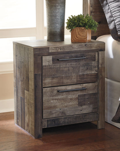 Bradenton Furniture Outlet - Ashley Furniture - Derekson Bedroom - Two Drawer Night Stand / Multi Gray - B200-92