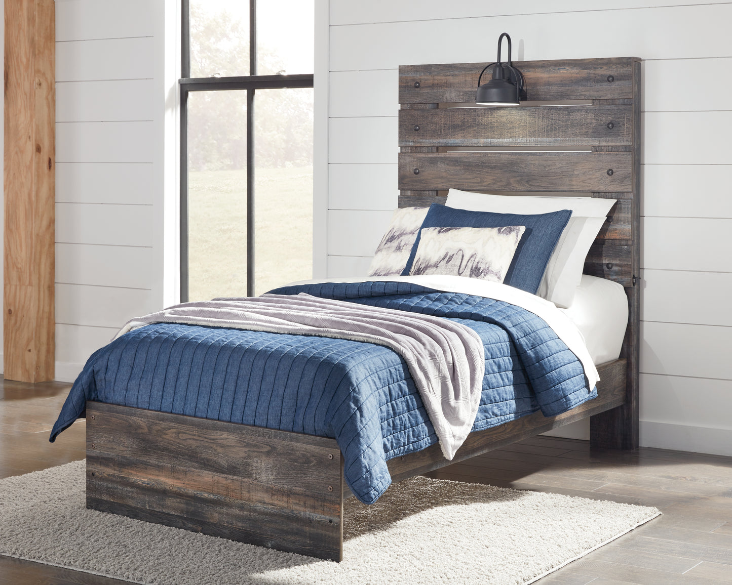 Bradenton Furniture Outlet - Ashley Furniture - Drystan Bedroom - Twin Panel Bed / Multi - B211B2