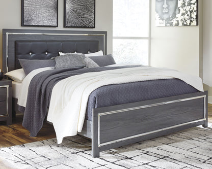 Bradenton Furniture Outlet - Ashley Furniture - Lodanna Bedroom - King Panel Bed / Gray - B214B10