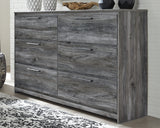 Queen Panel Bed with 6 Storage Drawers