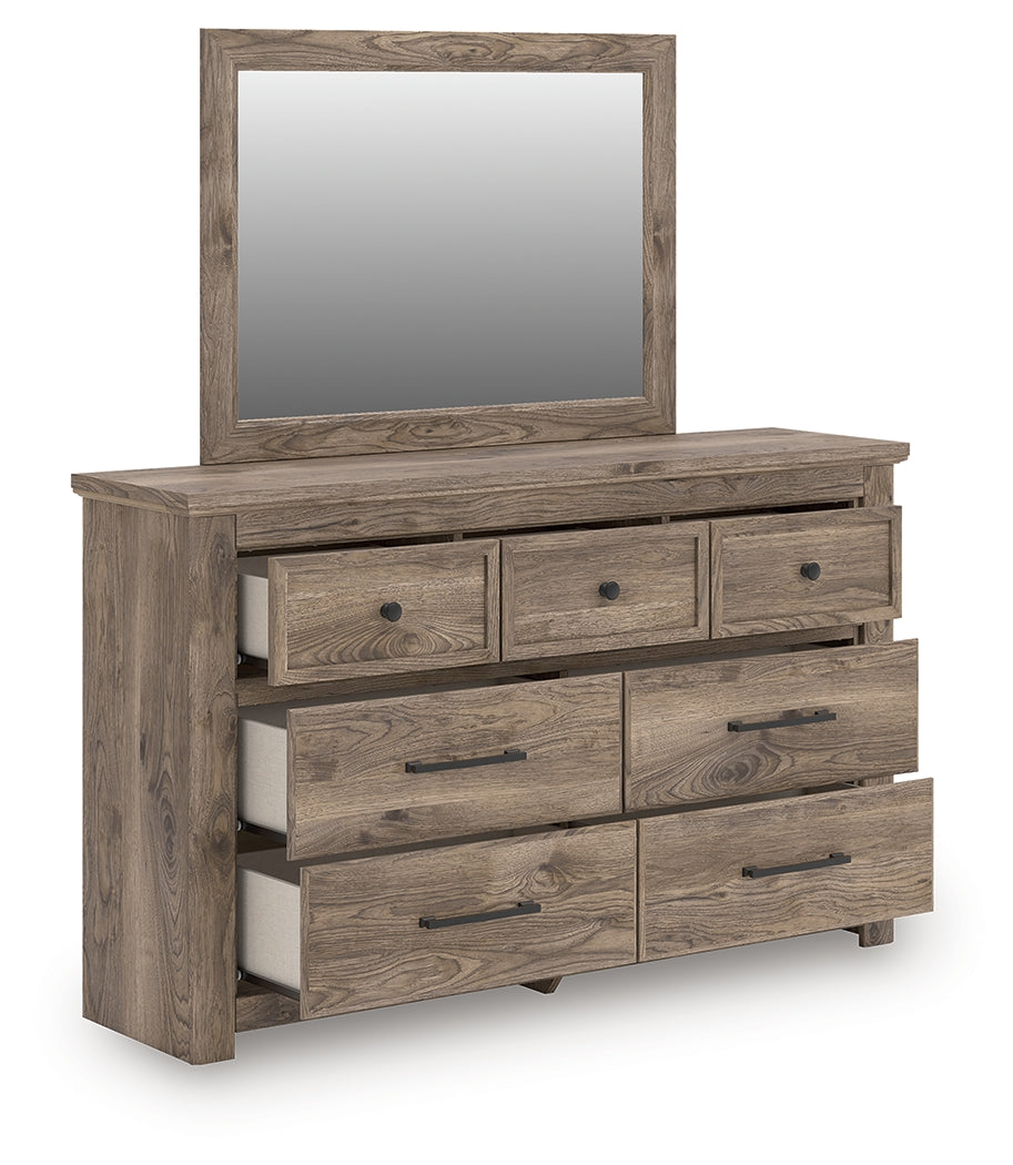 Bradenton Furniture Outlet - Ashley Furniture - Rusticott Bedroom - Dresser and Mirror / Brown - PCB2260B1
