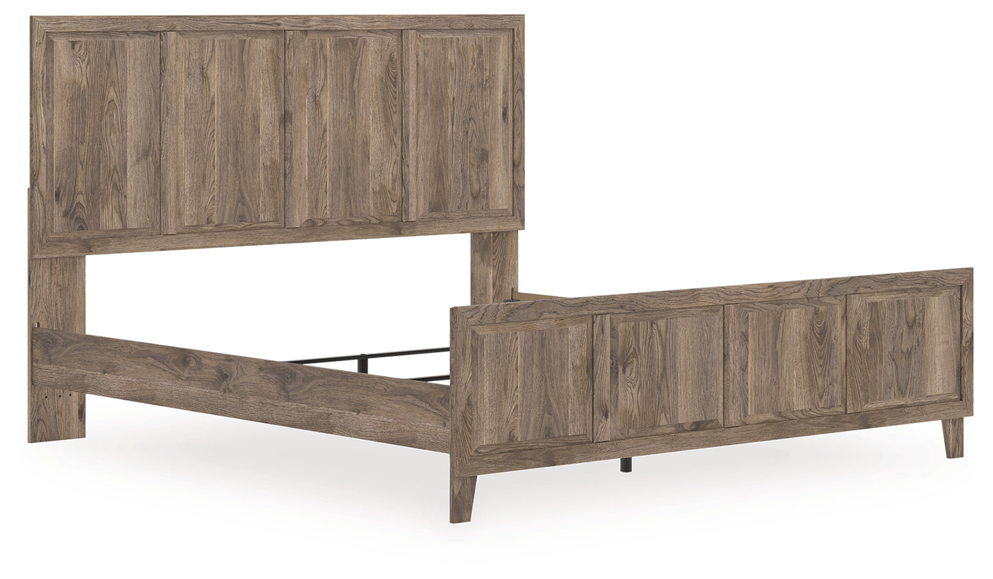 Bradenton Furniture Outlet - Ashley Furniture - Rusticott Bedroom - King Panel Bed / Brown - PCB2260B6