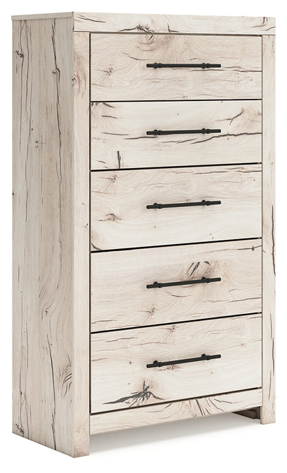 Bradenton Furniture Outlet - Ashley Furniture - Lawroy Bedroom - Full Panel Bed with Storage / Light Natural - B2310B43
