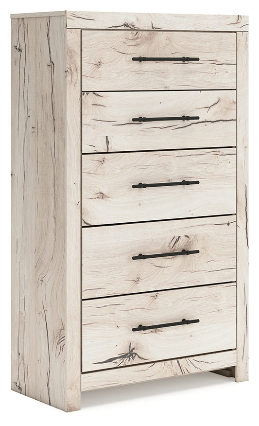 Bradenton Furniture Outlet - Ashley Furniture - Lawroy Bedroom - Full Panel Bed with Storage / Light Natural - B2310B43