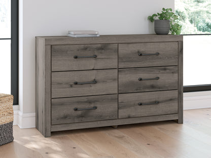 Bradenton Furniture Outlet - Ashley Furniture - Graystorm Bedroom - Six Drawer Dresser / Brown Gray - PCB2405-31