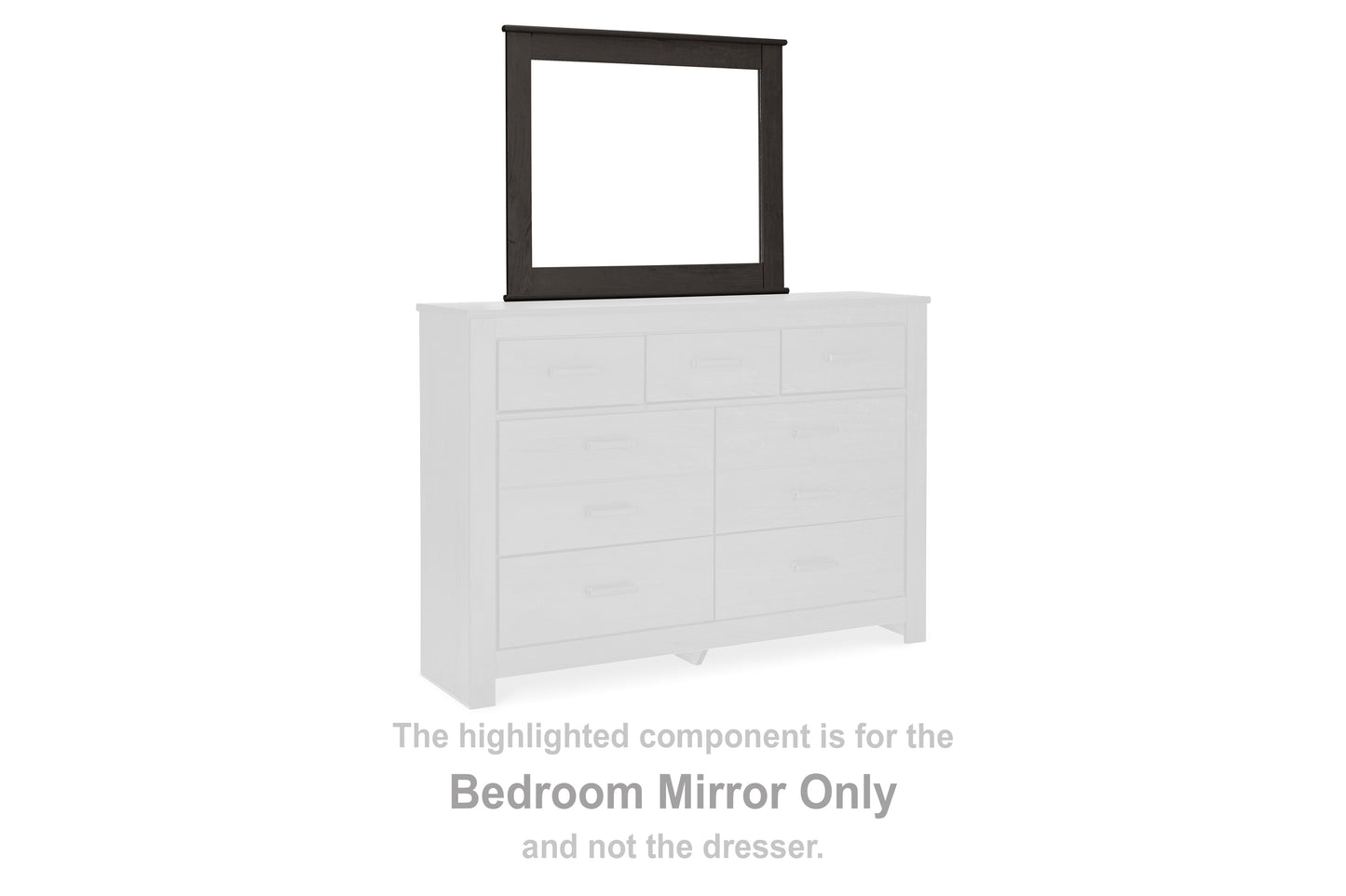Bradenton Furniture Outlet - Ashley Furniture - Brinxton Bedroom - Bedroom Mirror / Charcoal - B249-36