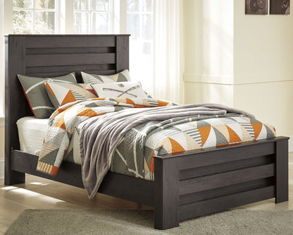 Bradenton Furniture Outlet - Ashley Furniture - Brinxton Bedroom - Full Panel Bed / Charcoal - B249B5